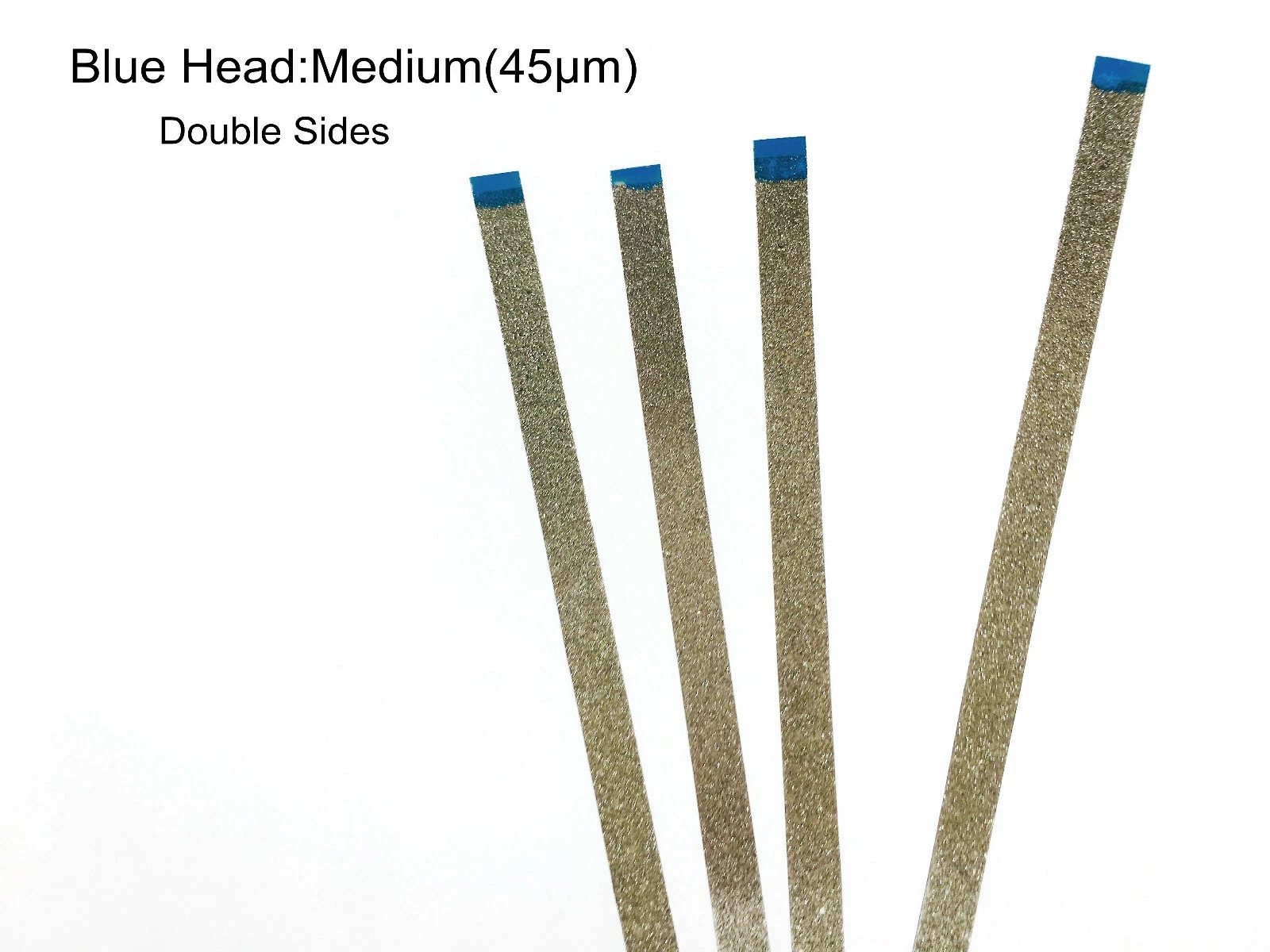 5-50x Dental Diamond Sand Polishing Strip Interproximal Enamel Blue Medium 45um