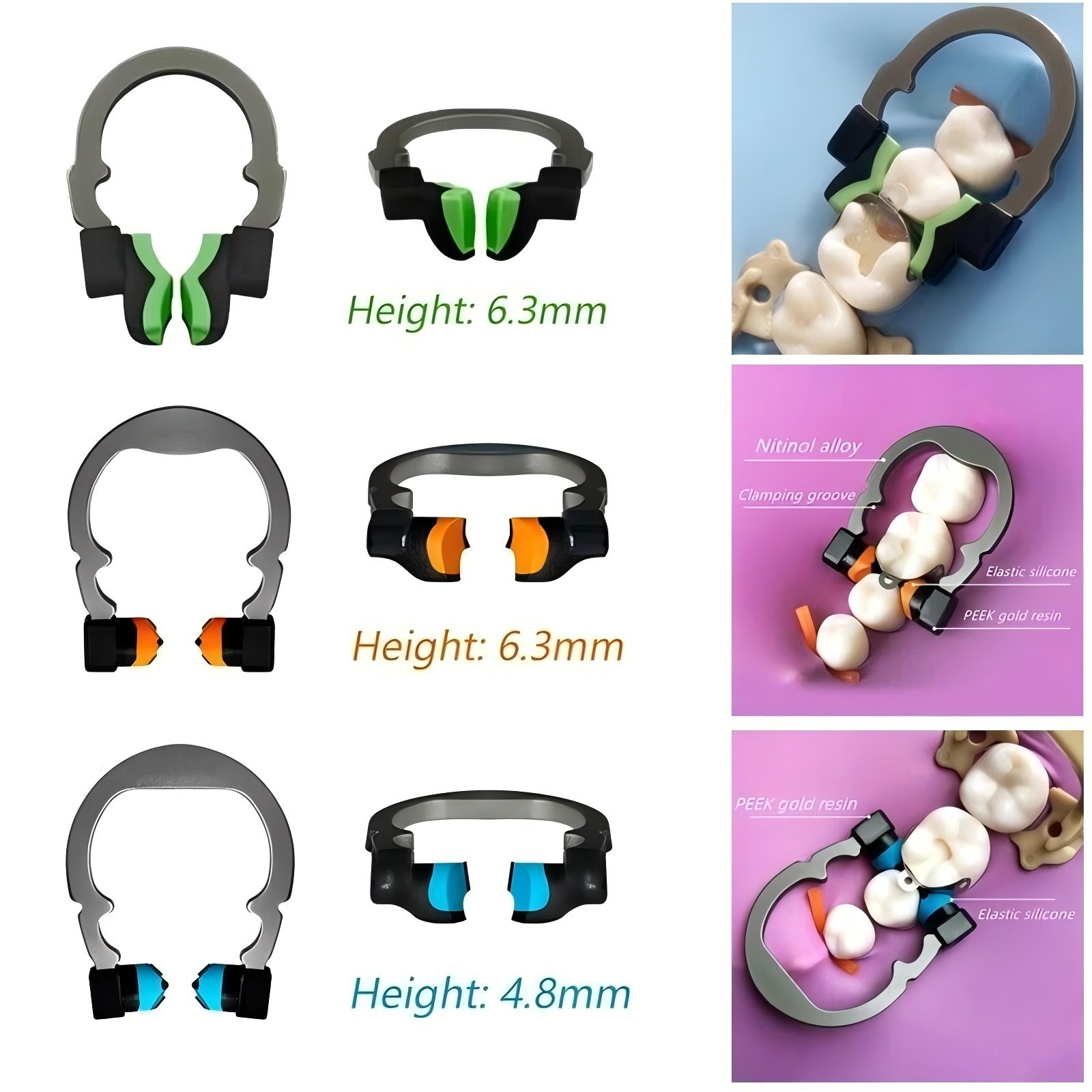 Dental Matrix Bands Sectional Matrice Clamp Ring Fit Garrison Palodent V3 System
