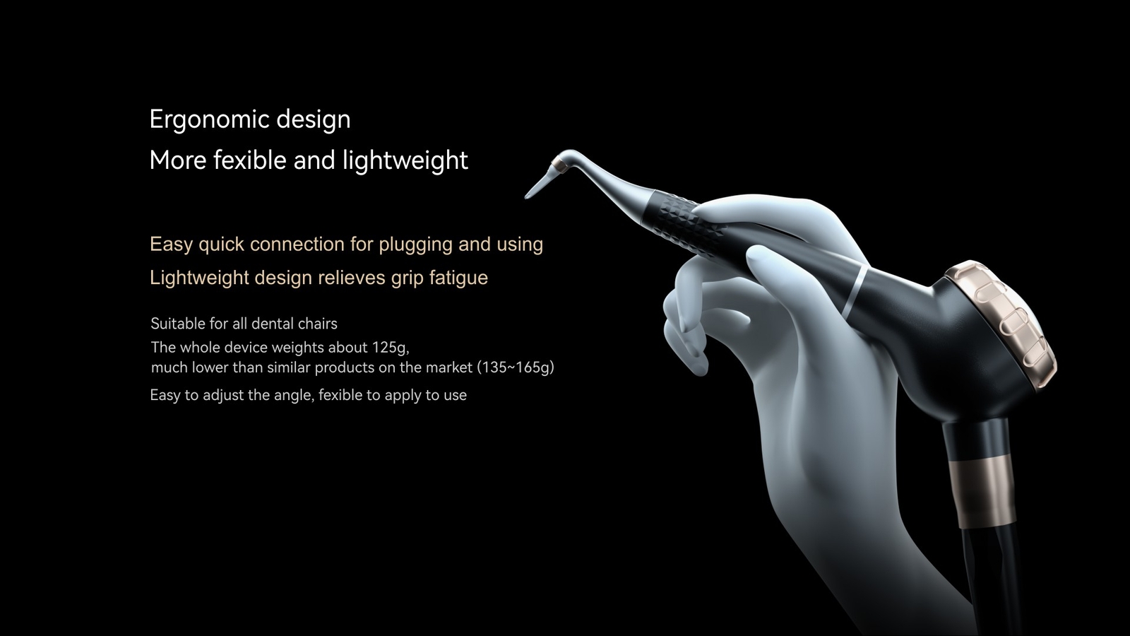 Woodpecker Dental Air Polisher Supragingival Scaling Handpiece AP-H