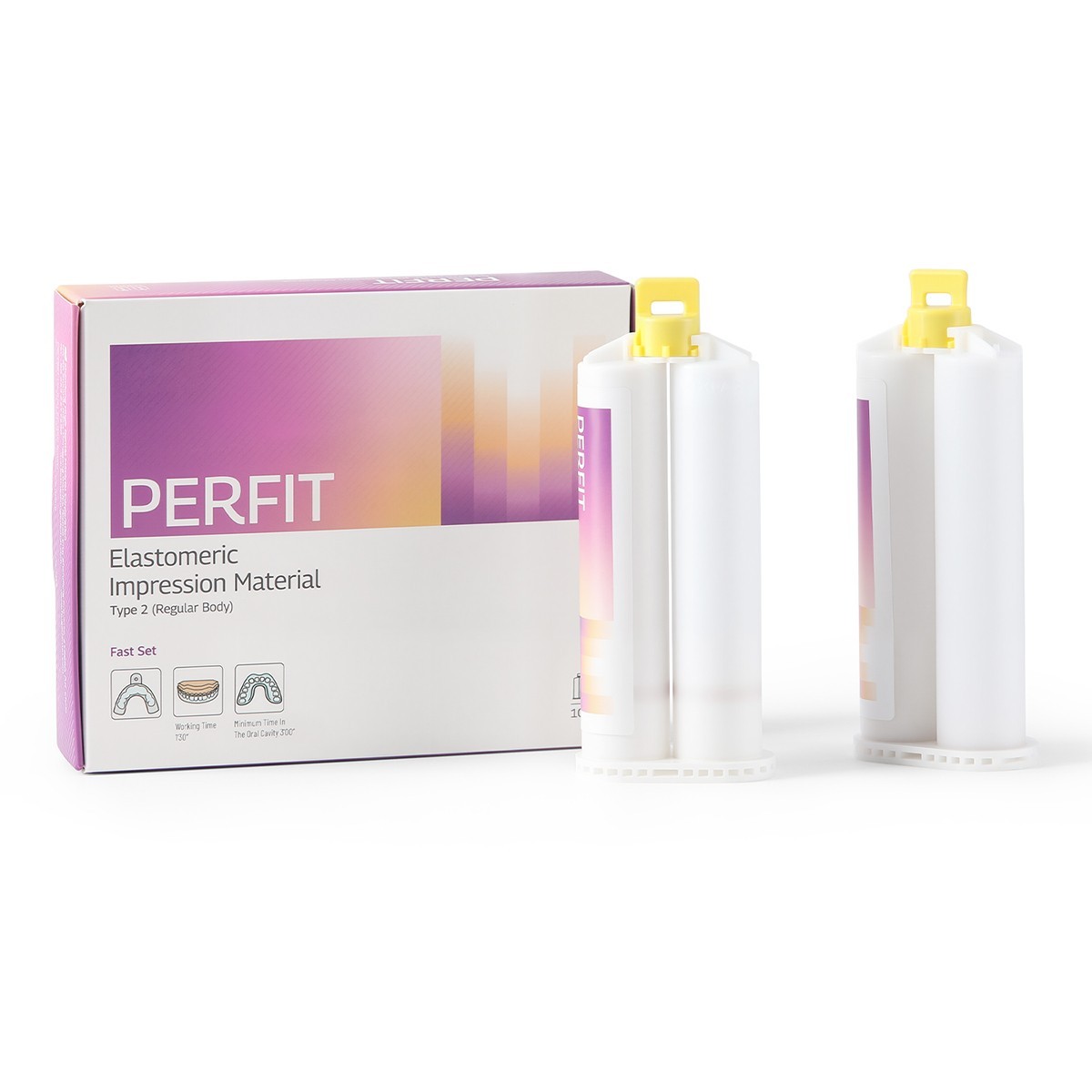Dental Regular BODY Fast Set VPS PVS VPS Impression Material 50ML*2 Cartridges
