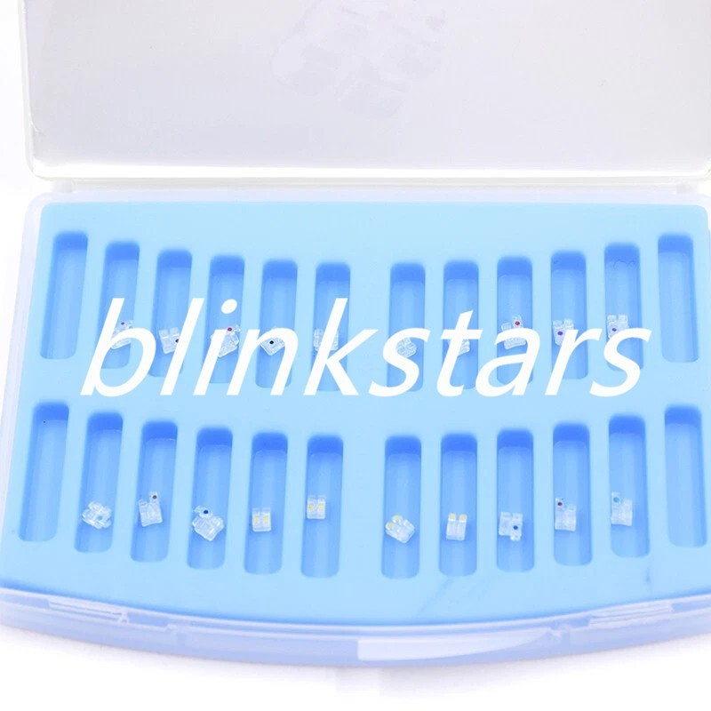 20 Pcs/Pack Orthodontic Dental Ceramic Monocrystalline Sapphire Bracket 345 Hook