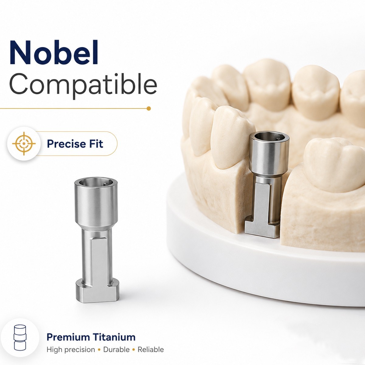 US Nobel Dental Impression Coping Open Closed Tray & Lab Analog Fit NP RP Alloy