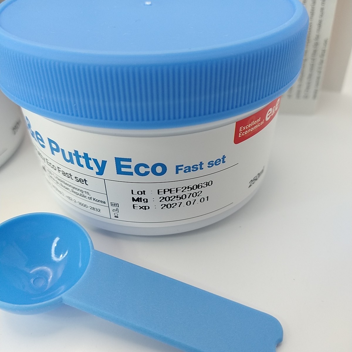 E&E Putty Eco Fast Set – 250 ml Base & 250 ml Catalyst