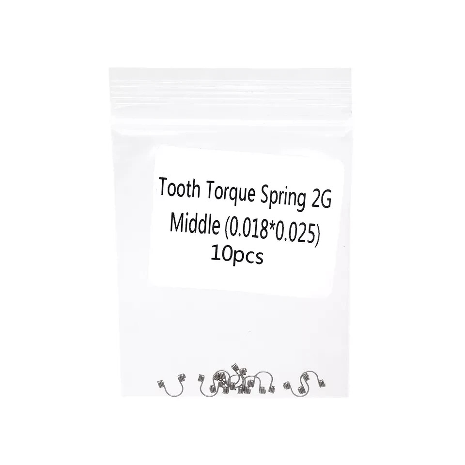 10Pcs/Bag Dental Orthodontic Anterior Teeth Torque Wire Spring Rectangular