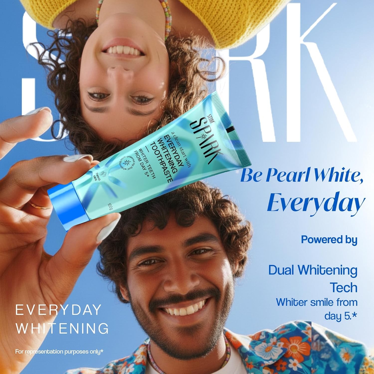 STIM Spark Everyday Whitening Toothpaste Whiter teeth from day 5 PACK OF 1PC