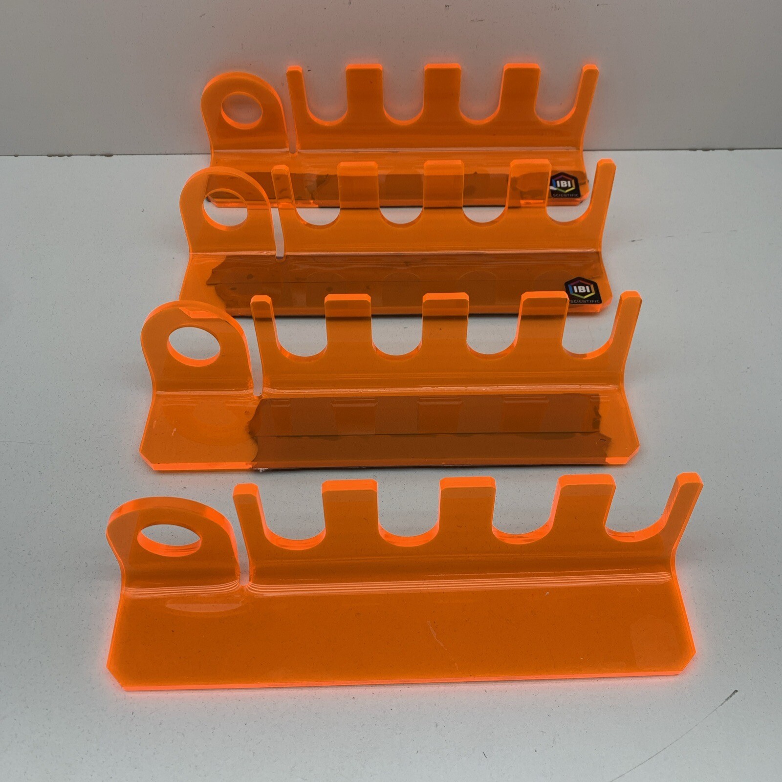 IBI Scientific PST-51 Hanging Pipette Stand 4-Place/Position + Filler on Left