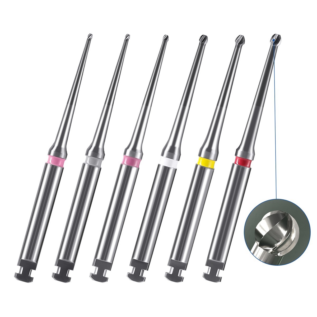AZDENT Dental Microscope Endo Tungsten Carbide Burs RA 2.35mm Low Speed 31/34mm