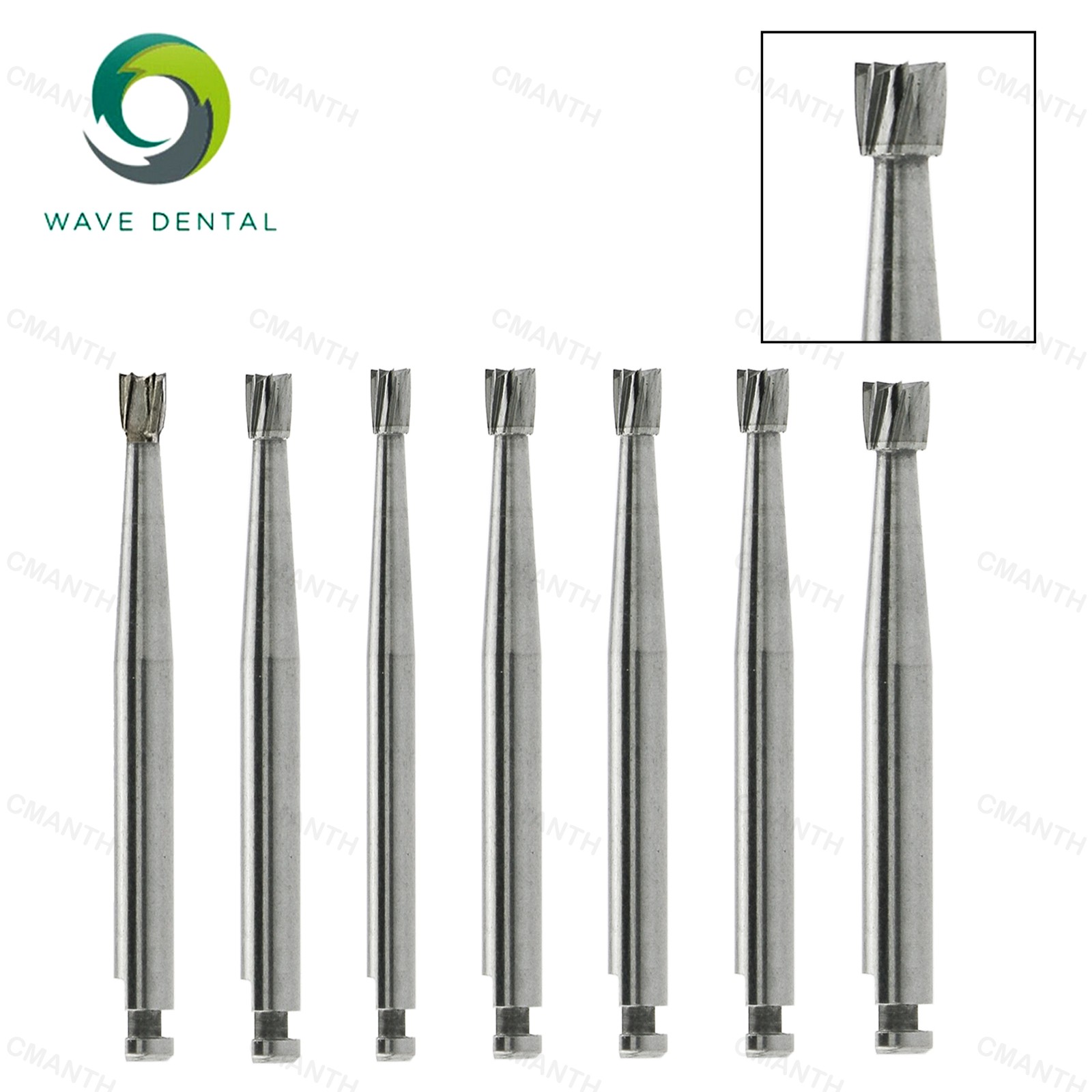 WAVE Dental Inverted Cone Bur Tungsten Carbide Burs RA For Low Speed Dia.2.35mm