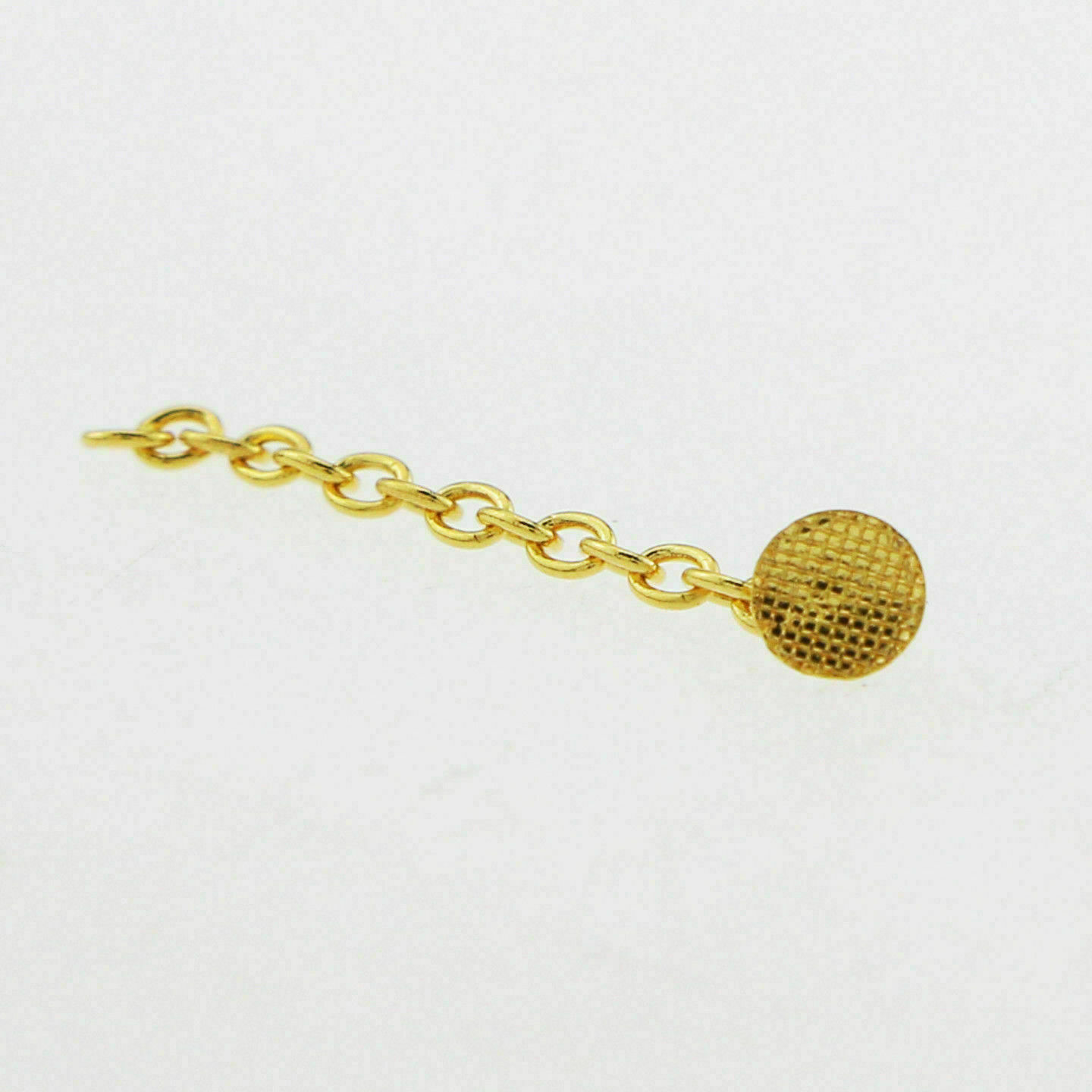 10pcDental Orthodontic Traction Chain Gold Plated Lingual Buttons Round/Rectangl