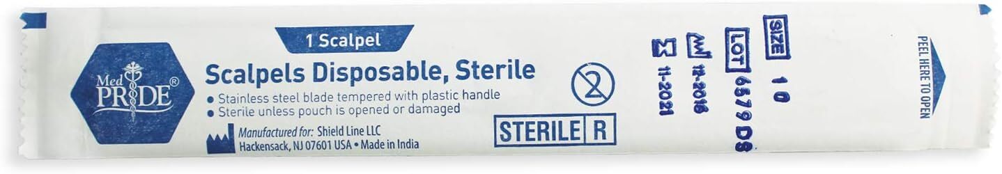 Disposable Scalpel Blades, Sharp, Tempered Stainless-Steel Blades, All Sizes, US