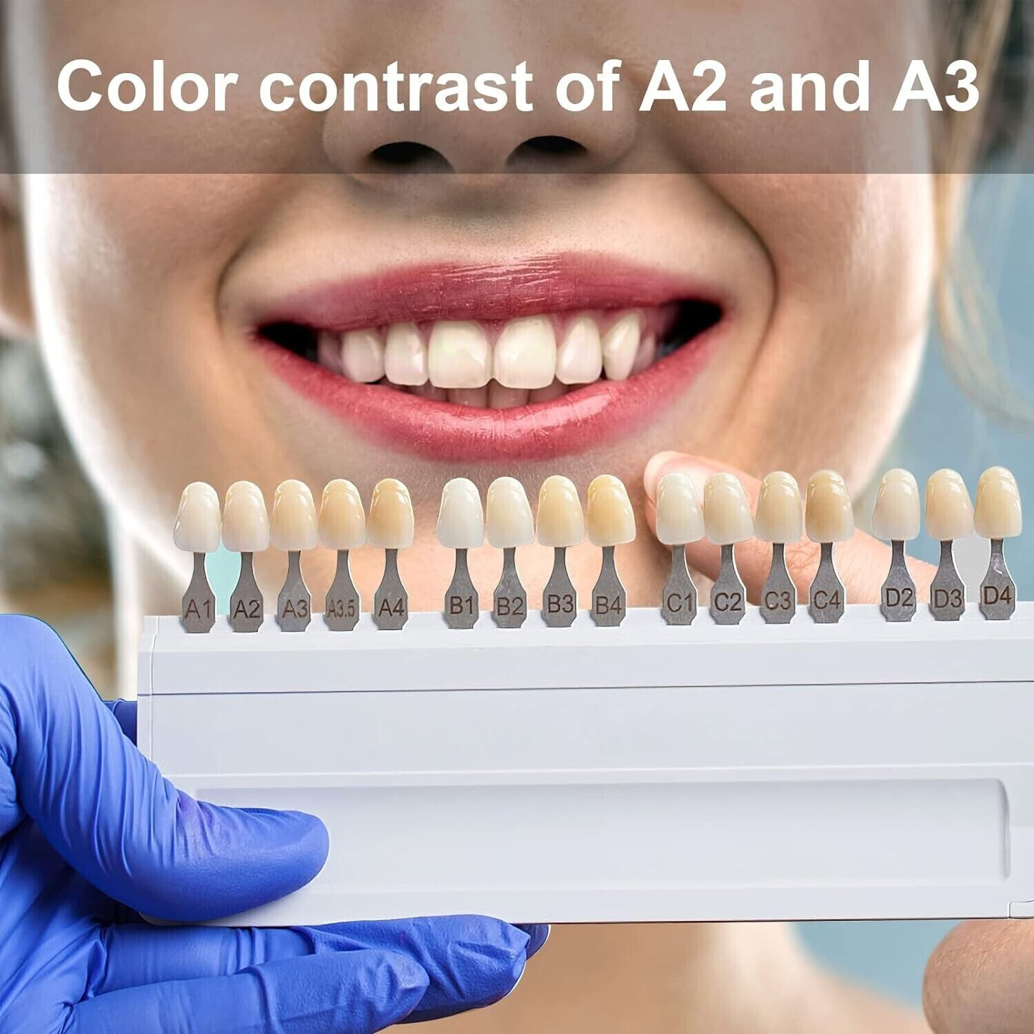 28Pcs/Set Dental Acrylic Resin Denture Teeth Full Set Upper&Lower A1/A2/A3
