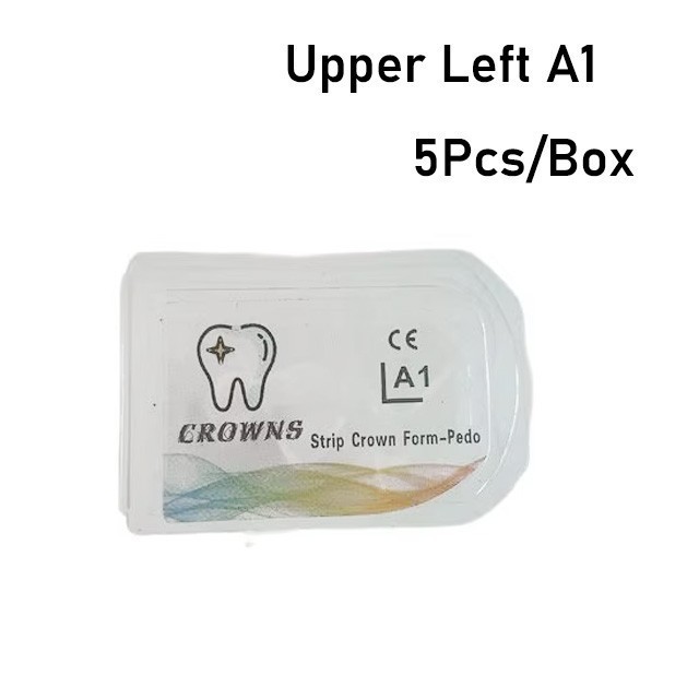 5 Pcs/Box Dental Resin Primary Kids Strip Crown Form-Pedo Kids Anterior Crowns