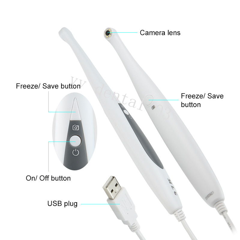Dental Oral Intraoral Camera USB 13MP High Resolution 6mm Super Mini Lens