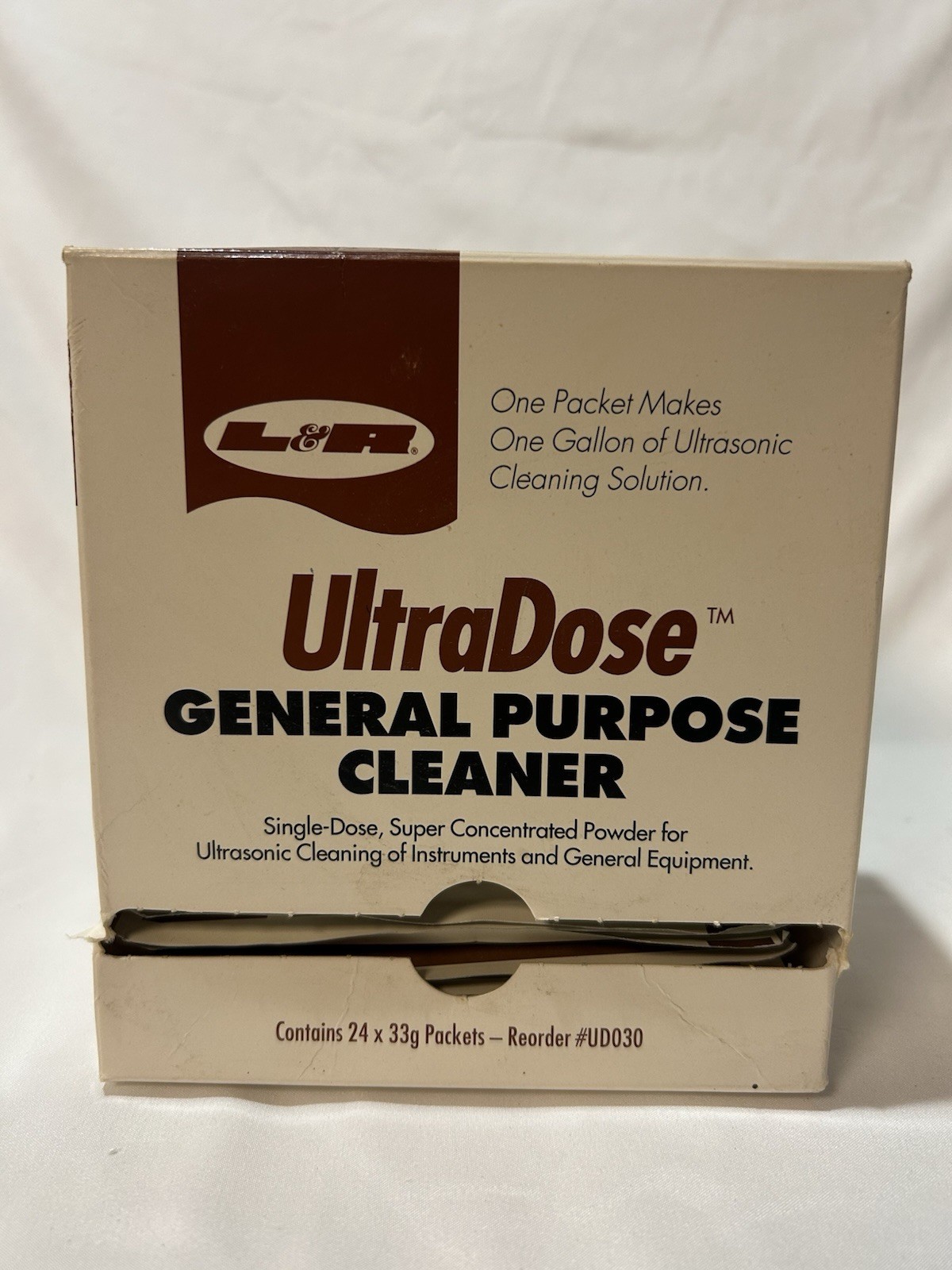 L&R UltraDose® Ultrasonic General Purpose Cleaner Powder 21 Packets 1 Pk=1 Gal