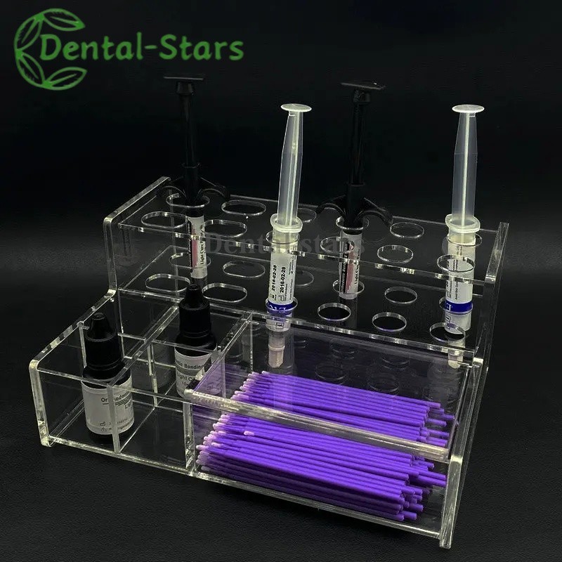 Dental Acrylic Composite Resin Storage Placer Holder Syringe Organizer Dispenser