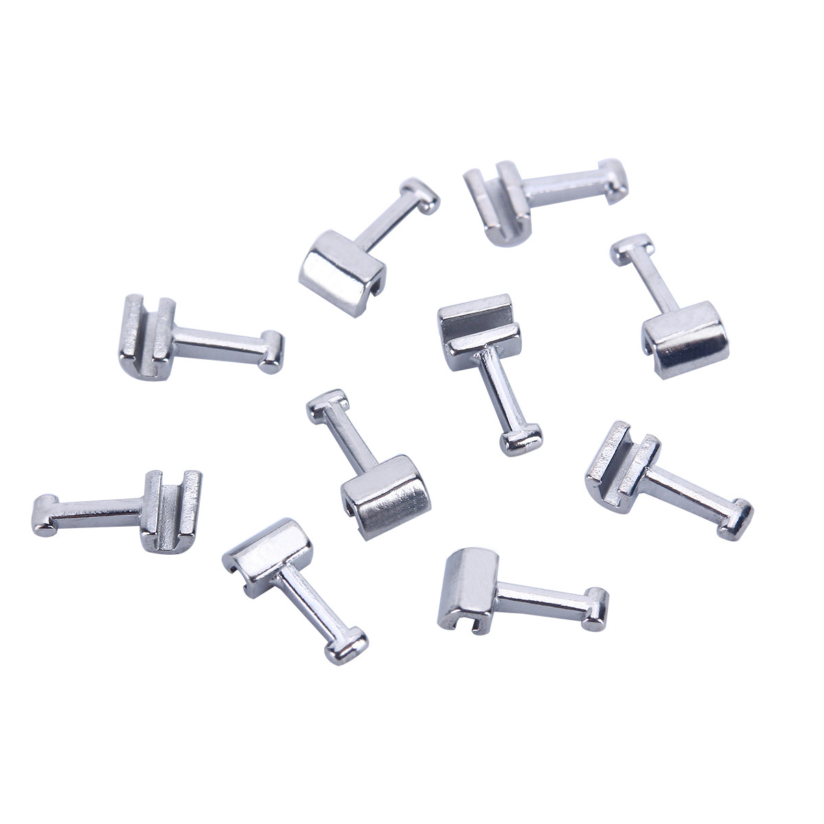 5x Dental Orthodontic Crimpable Hook Long type Elastic Lined 10 pcs/pack AZDENT