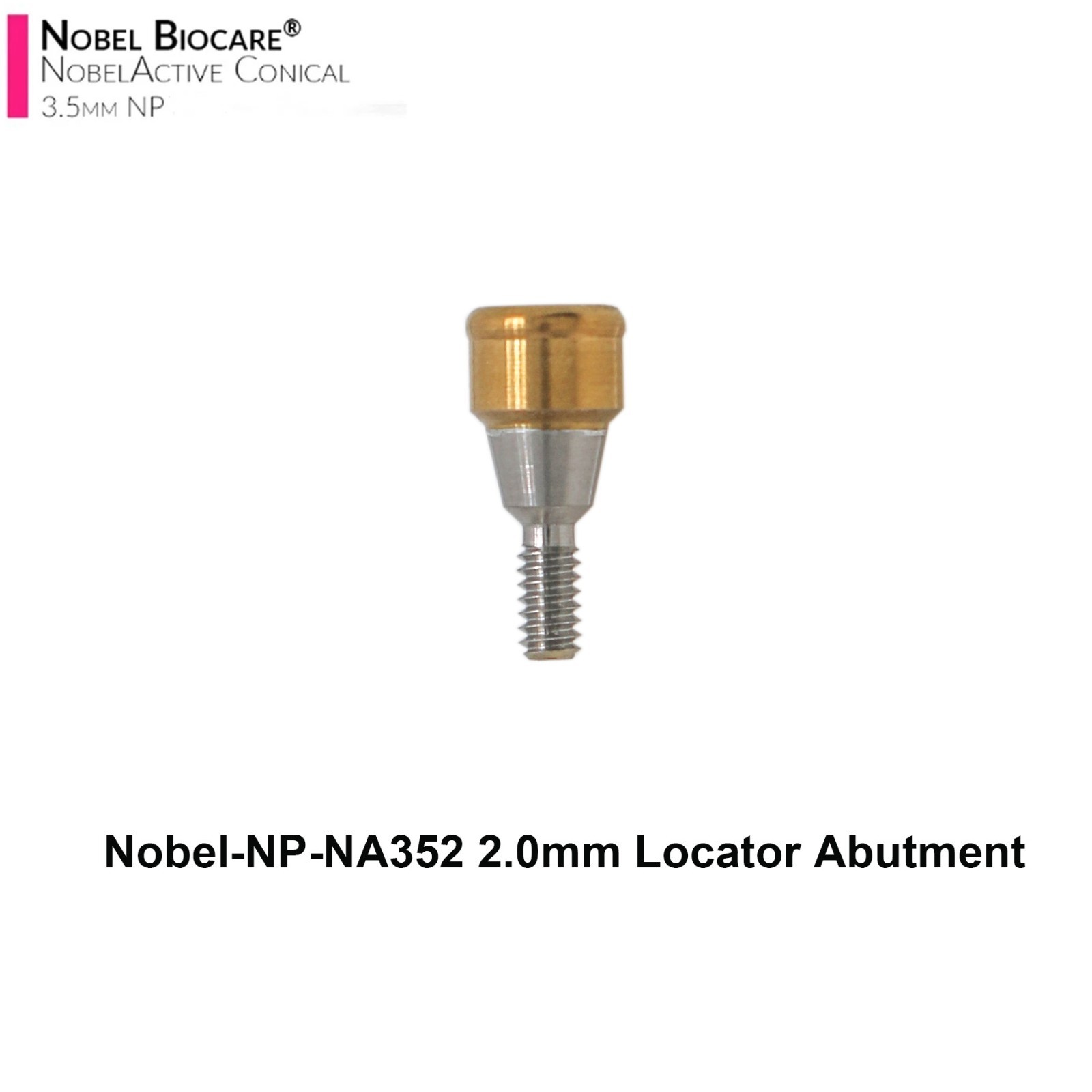 US Locator Abutment NP 3.5mm RP 4.3mm for Nobel Active Conical & Cap Inserts Kit