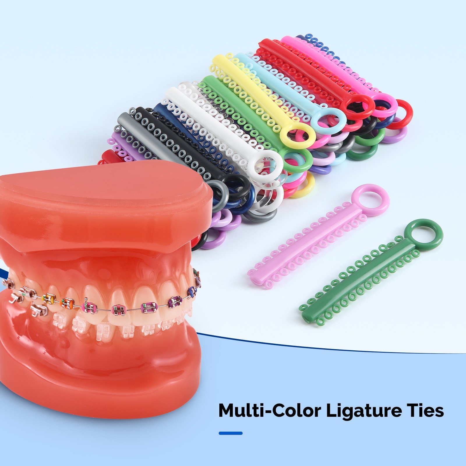1040 JMU Dental Orthodontic Ligature Ties Bands Kit for Braces Bracket