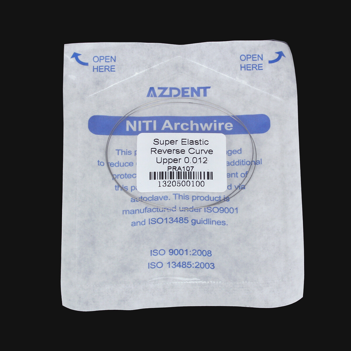 2pc/kit Dental Arcos de Ortodoncia NITI Alambre de Arco de Curva Inversa AZDENT