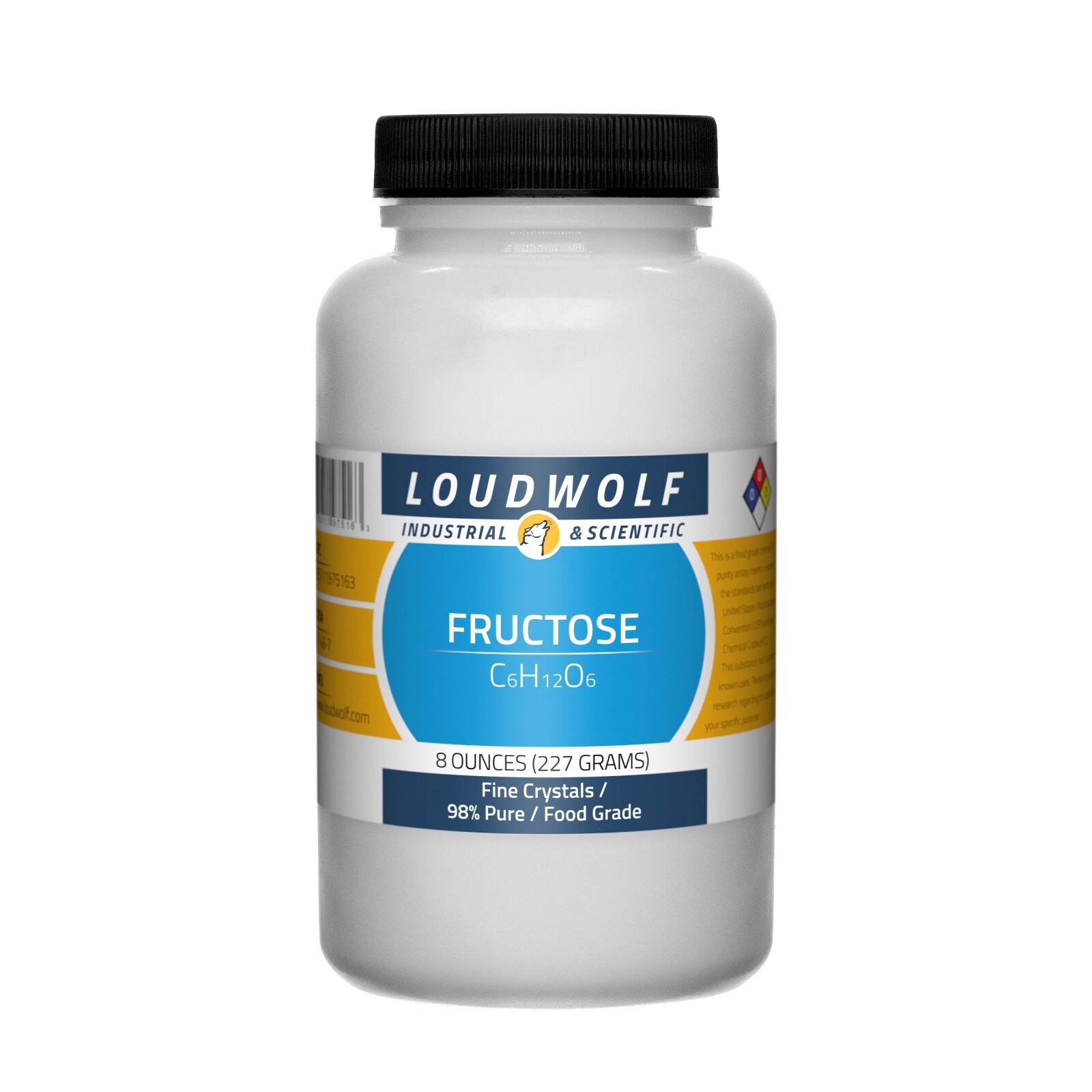 Fructose, 8oz, Food Grade, Sturdy Bottle, SHIPS SAME DAY