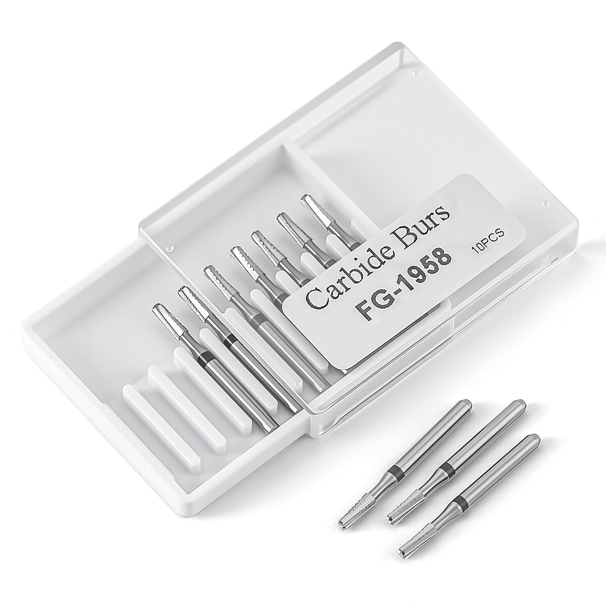 USA Dental Tungsten Carbide Burs FG 1.6mm Metal Cutting for High Speed Handpiece