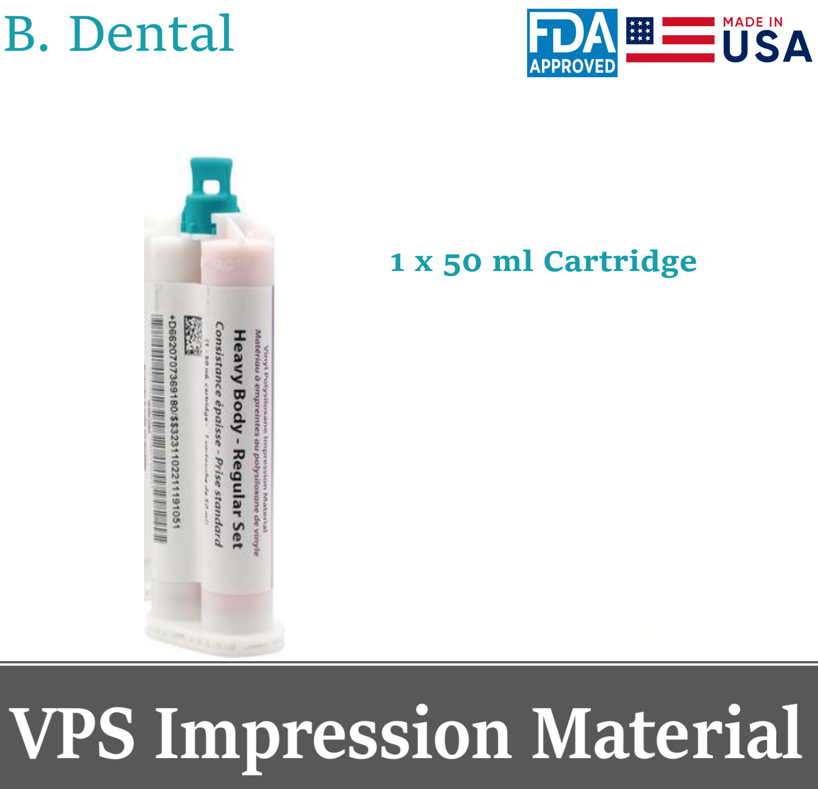 Dental VPS Impression Material Light/Medium Body / Heavy Body – Regular/Fast Set