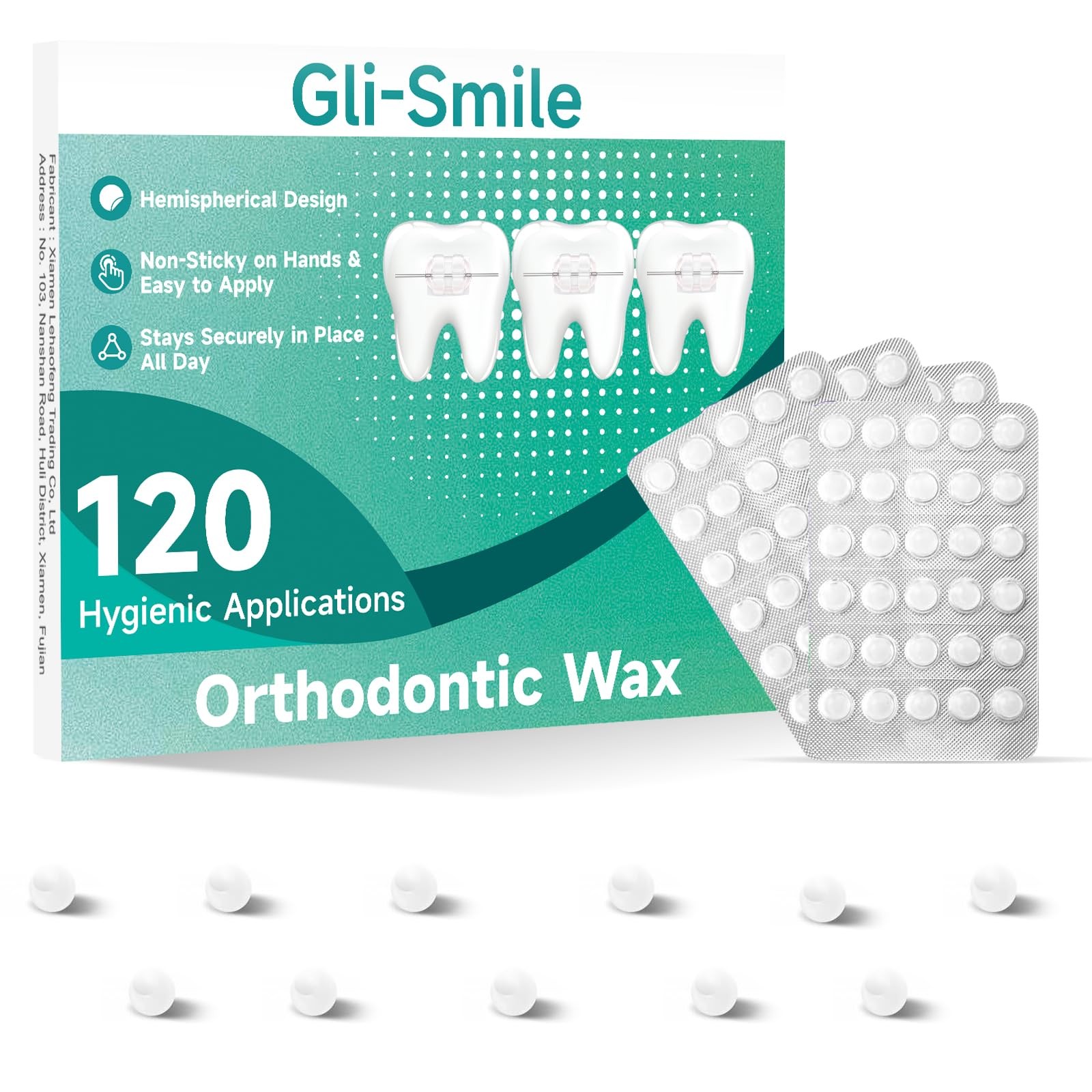 Dental Orthodontic Relief Wax for Braces, Clear, Protective Comfort 120 Pcs