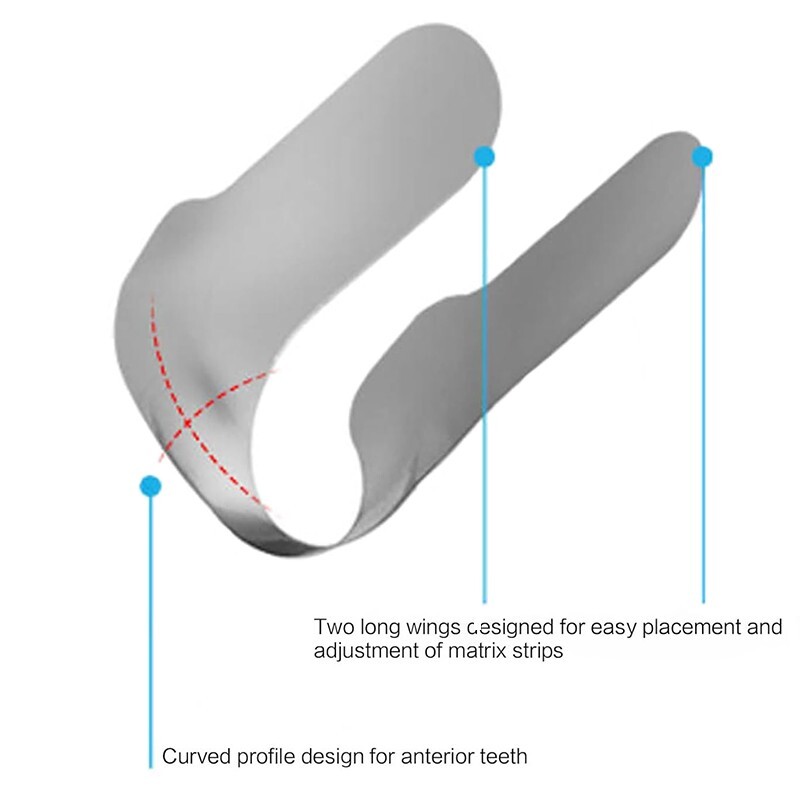 Dental Proximal Anterior Strips Polyester Matrix Bands Clear Anterior Matrices