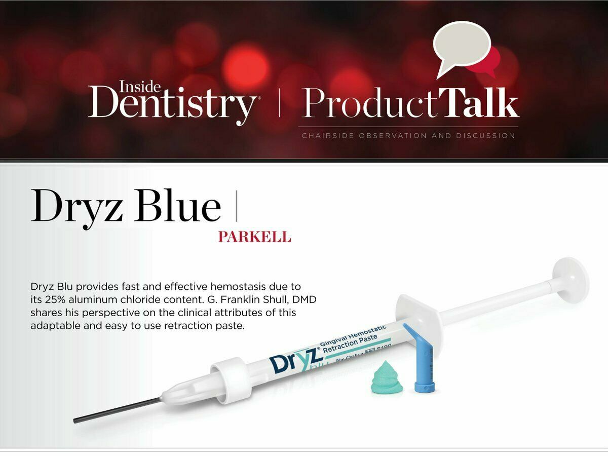 Parkell Dryz Blu Syringe Hemostatic Retraction Paste Syringes Made in USA