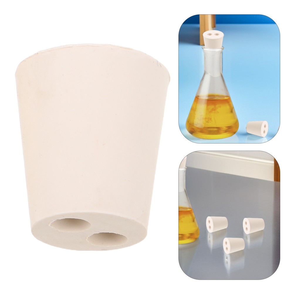 10 Pcs Rubber Experimental Stopper Bung for Test Tube Conical Plugs