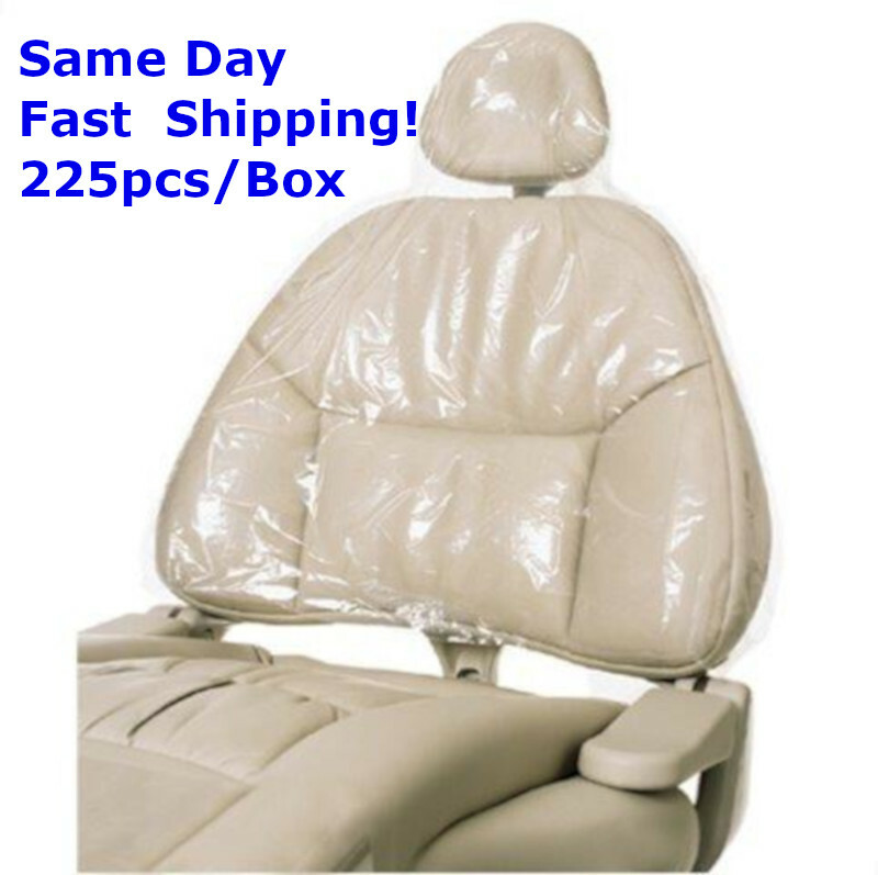 Dental Half Chair Cover Sleeves Clear Poly 27.5″x24″ 225pcs/Box Same Day Shippg