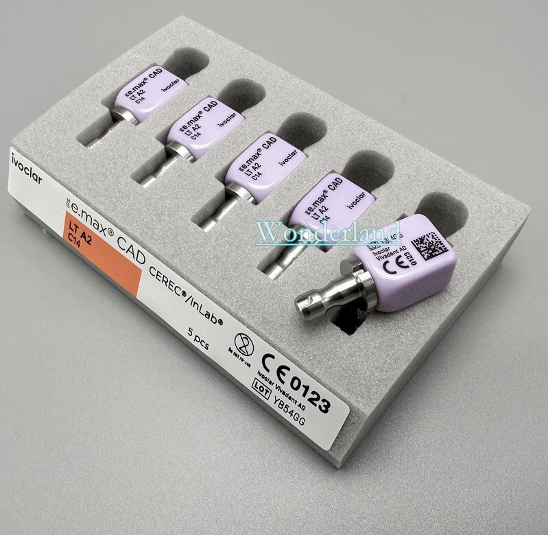 1/5Pcs IPS C14 Emax CAD CEREC Dental Lab Ceramic Blocks Cube Veneer LT HT A1/2/3