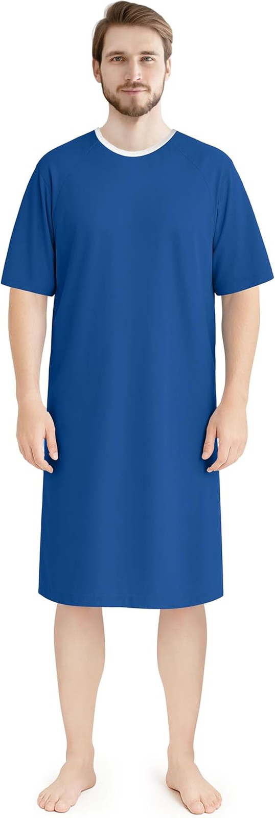 Men’S Hospital Gown Soft and Comfortable Patient Gown