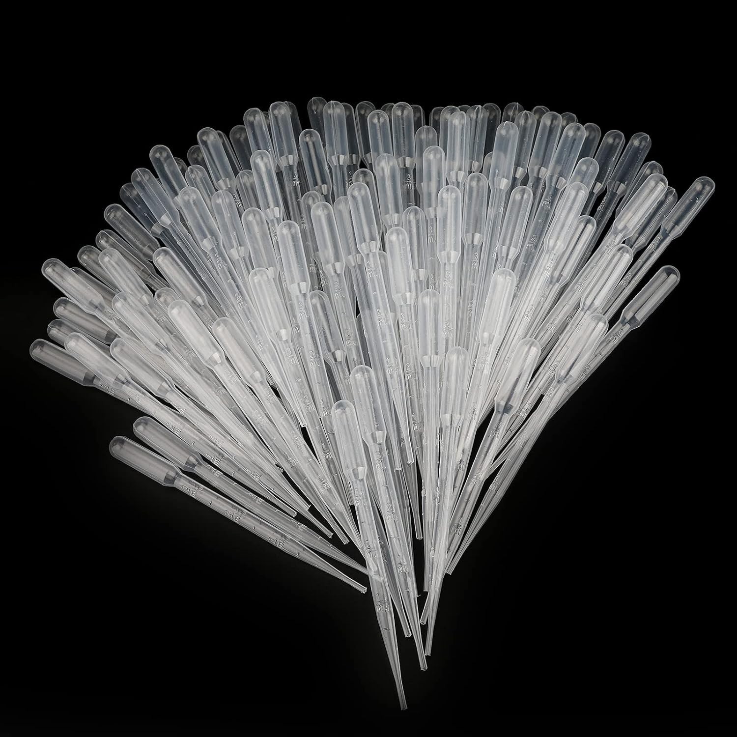 100PCS 3ml Disposable Plastic Pipettes, Essential Oils Graduated Transfer Pip…