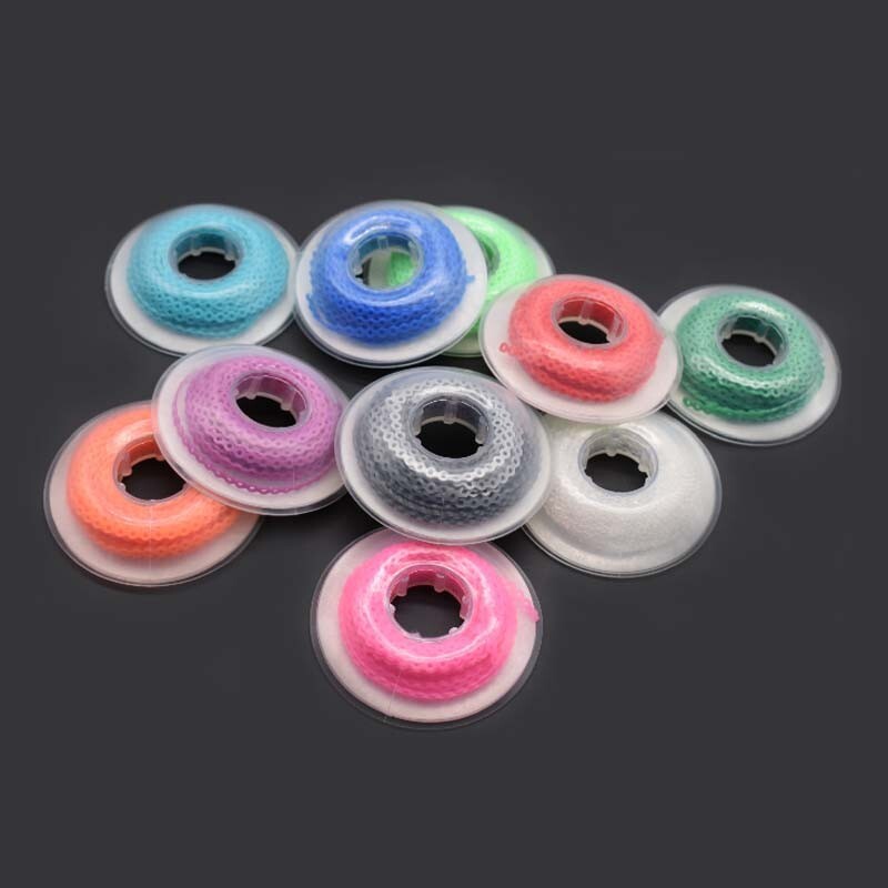 10Rolls Dental Orthodontic Elastic Ultra Power Chain Rubber Band 3 Size 10Colors