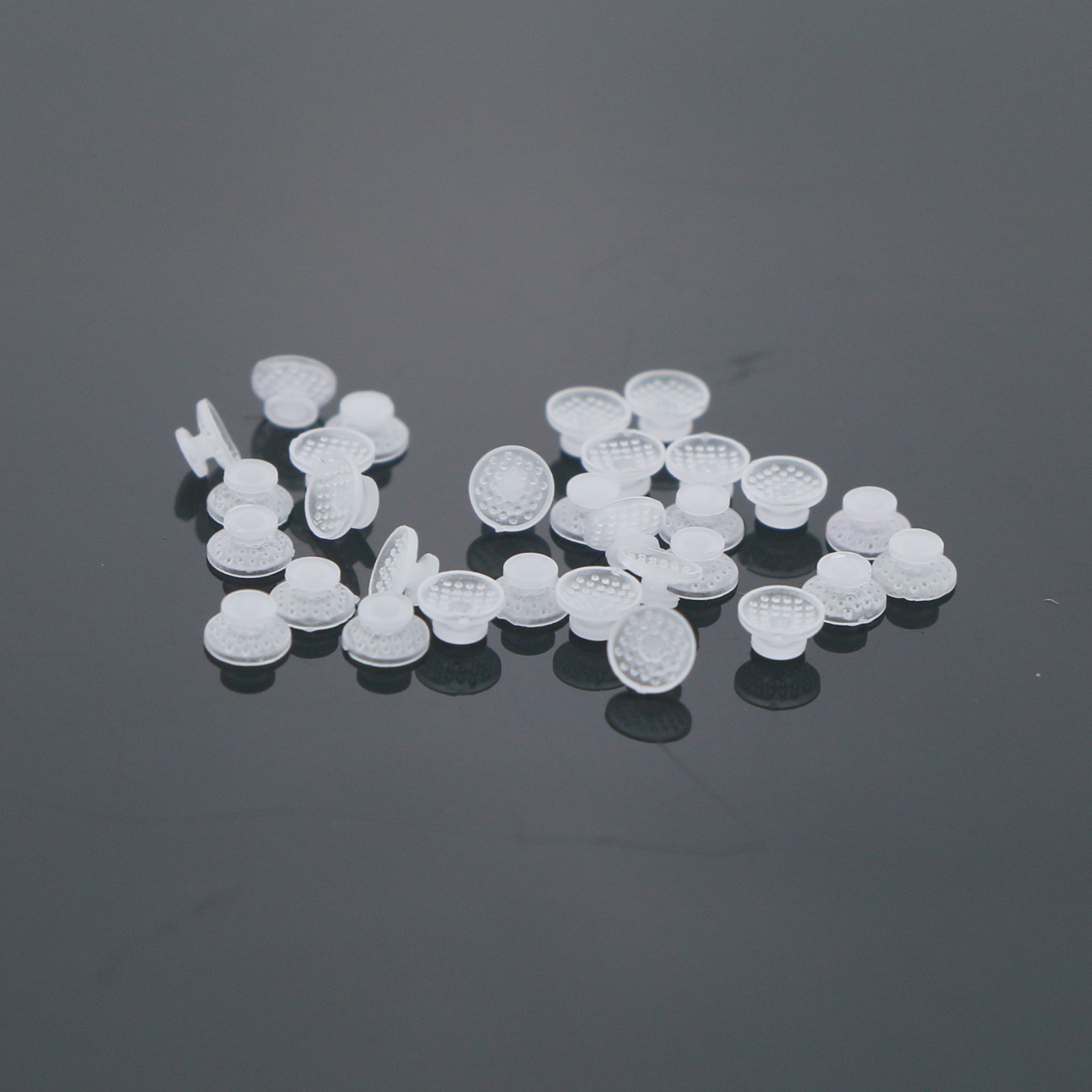 100Pcs Composite Dental Orthodontic Ceramic Clear Lingual Button Bondable Round