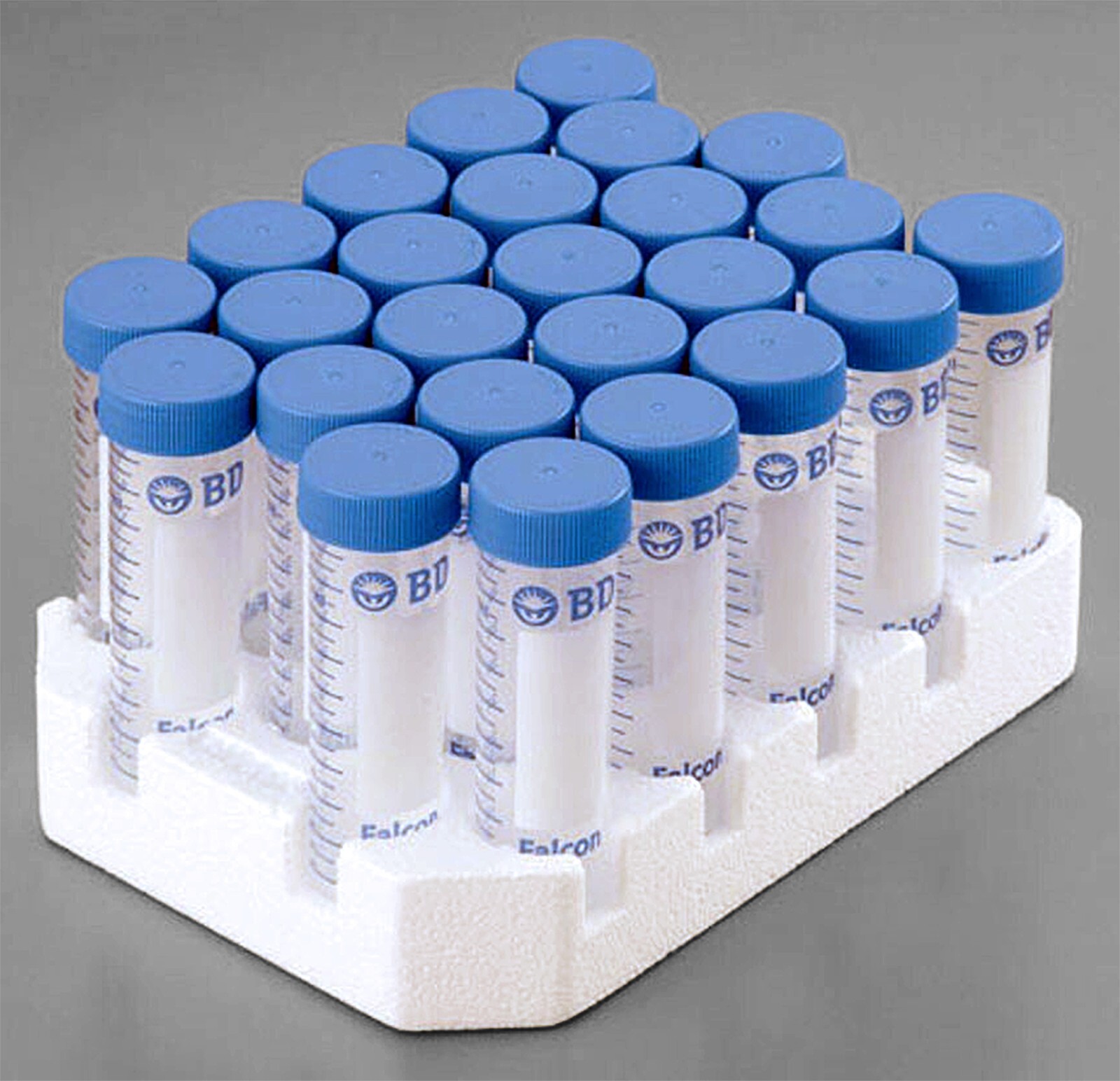 Falcon *Sterile* 50ml Conical Bottom Centrifuge Tube on Rack, 500/Case