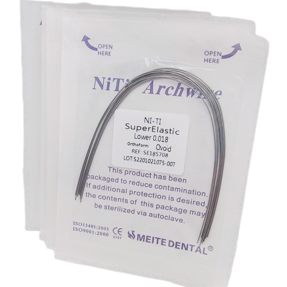 50 Packs Dental Orthodontic Super Elastic Wire Niti Round Arch Wires Ovoid Form