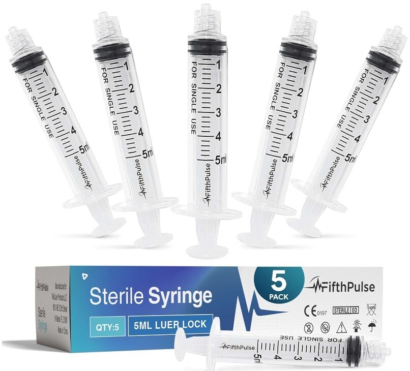 Plastic Syringes without Needle 5ml 10ml 20m 5ml 1ml Luer Lock Sterile Syringe