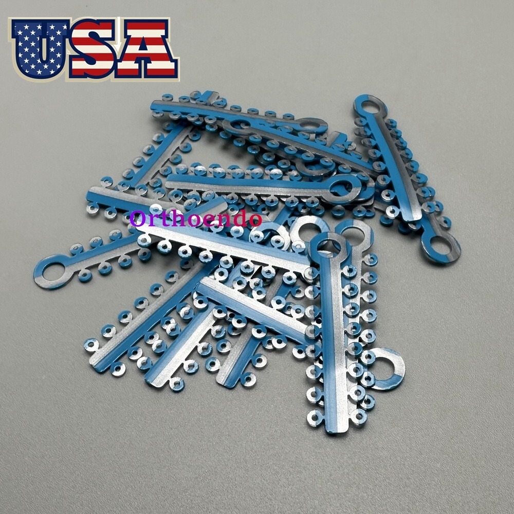 1 Bag Dental Orthodontic Elastic Ligature Ties Rubber Bands Single/Double Colors