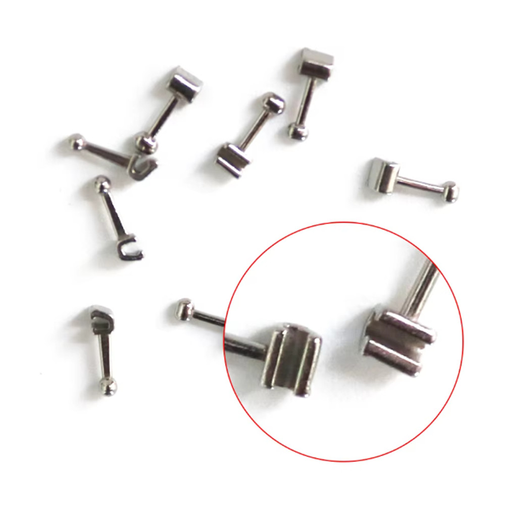 10pcs/pack Dental Orthodontic Crimpable Hook Long/Medium/Short Stainless Steel