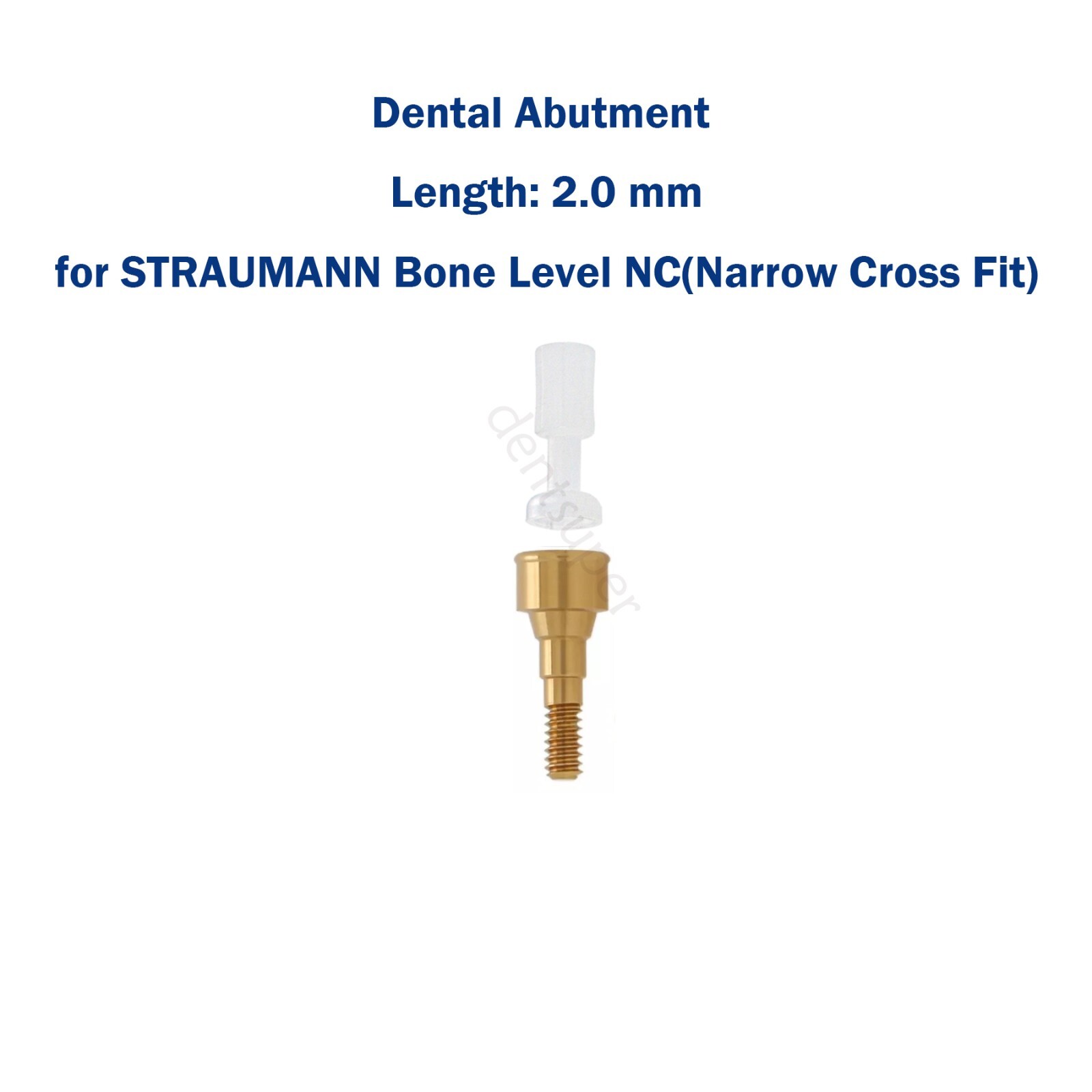 1Pc Dental Fit for Straumann Compatible Abutment NC & RC D3.7MM AH=1,2,3,4,5,6MM