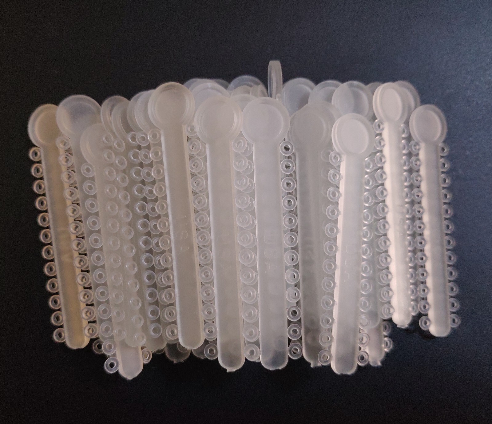 1 Bag Dental Orthodontic Ligature Ties Elastic Rubber Bands 38 Colors 1008 Pcs