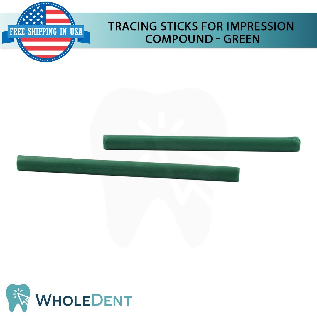 Restoration Dental Tracing Sticks Green 10pcs Impression Compound Mark