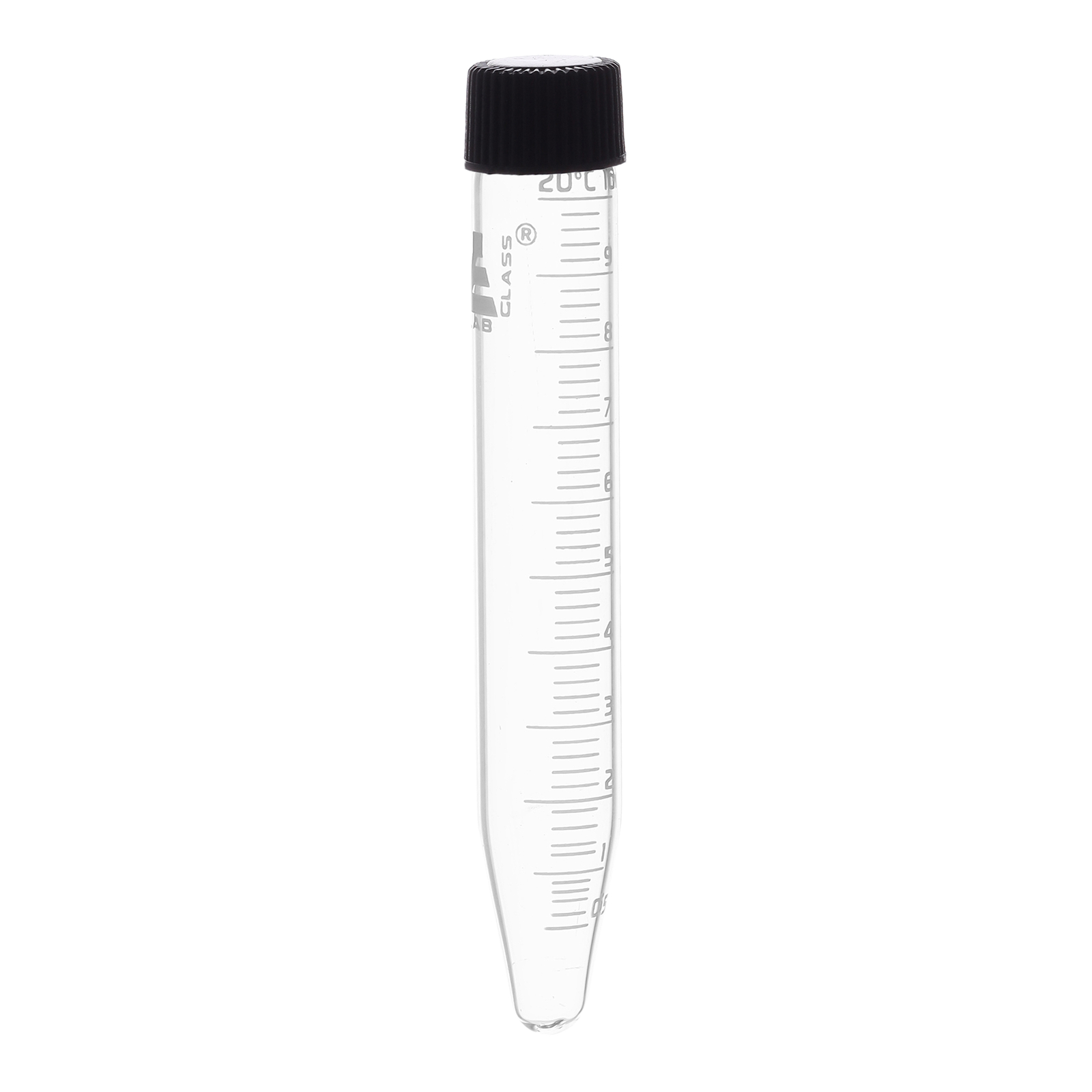 Eisco Labs 10ml Graduated Centrifuge Tube with Screw Cap – Borosilicate Glass