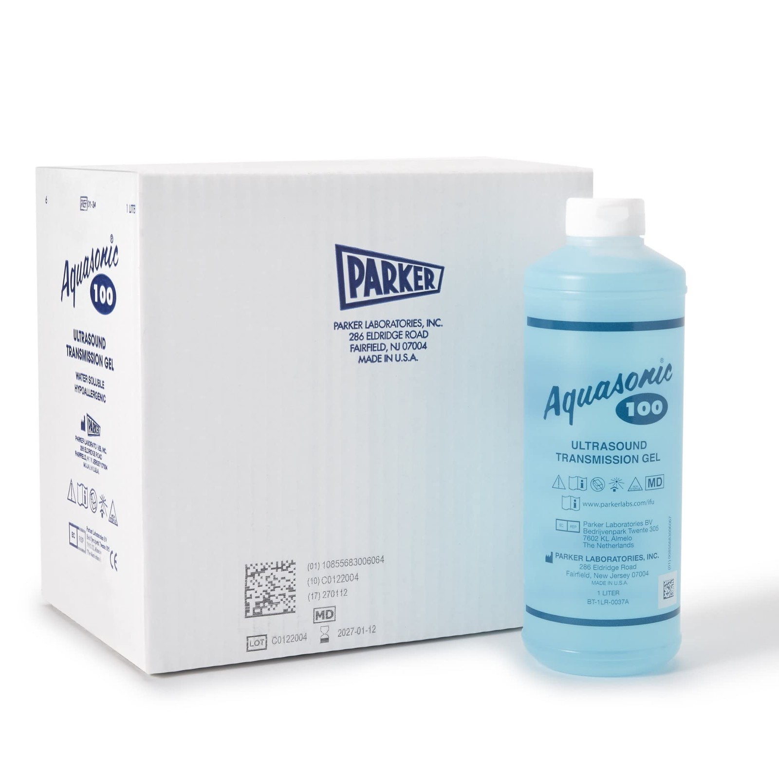 Aquasonic Ultrasound Gel Blue 1 Liter Bottle 01-34 1 Bottle, Original