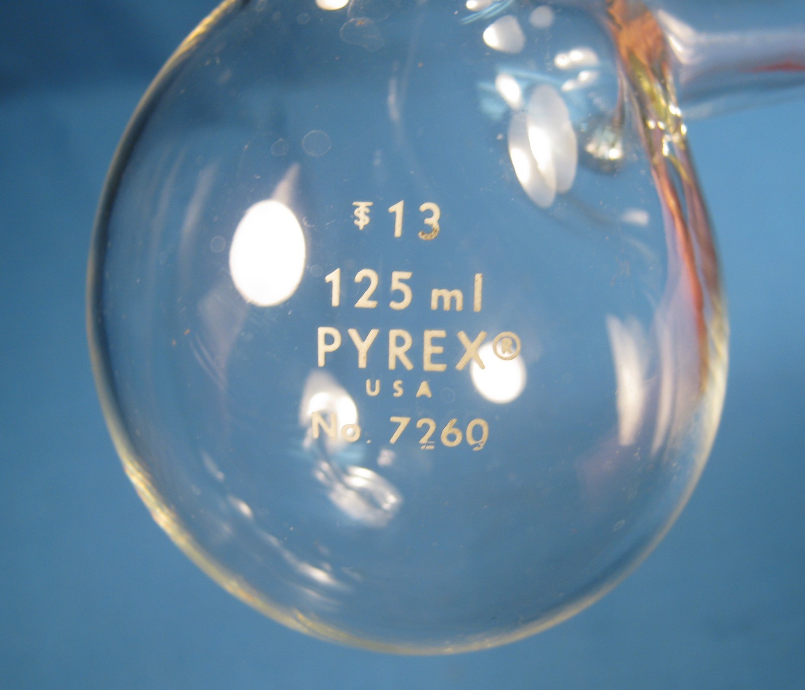 PYREX 125 ML RETORT FREE SHIPPING