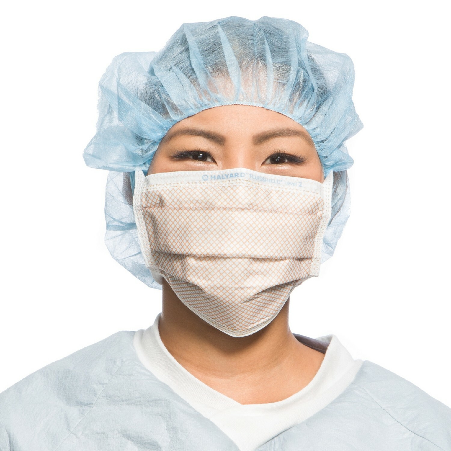 *50-Pieces* Halyard FluidShield ASTM Level 2 Fog-Free Surgical Mask 62113