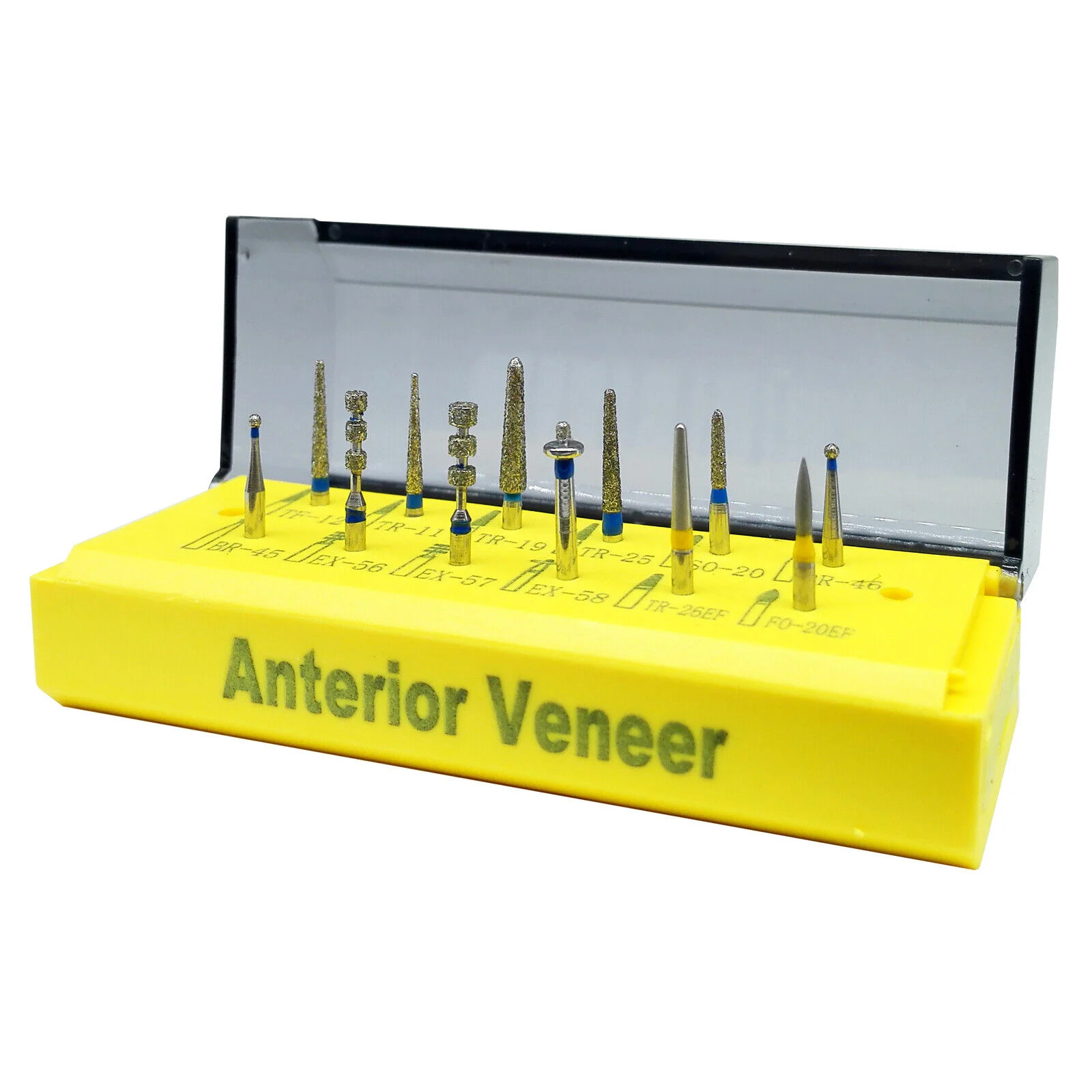 Dental Diamond Burs All Ceramic/Porcelain /Anterior Veneer/Broken Crown/Standard