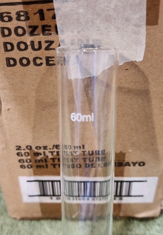 Libbey #56817 2oz 60ml Glass Test Tube 24X New In Box